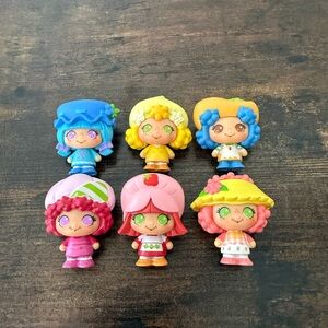 Strawberry Shortcake Cheebee TLS Micro Mini Figure Lot Peach Lemon Blueberry